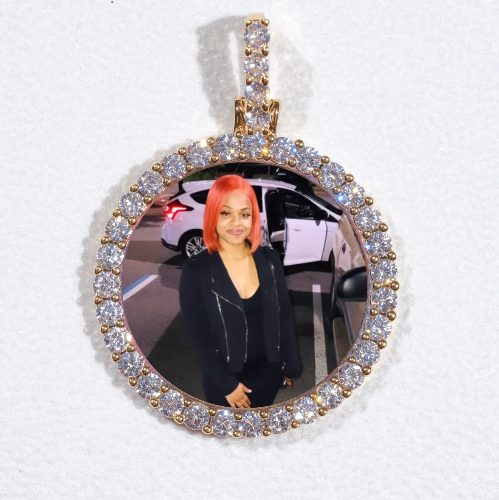 3D CIRCLE CUSTOM PICTURE PENDANT SMALL SIZE