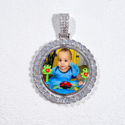 3D Spinning 2-Faced Custom Picture Pendant