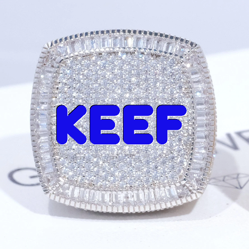 CUSTOM LETTER 3D ICED RING