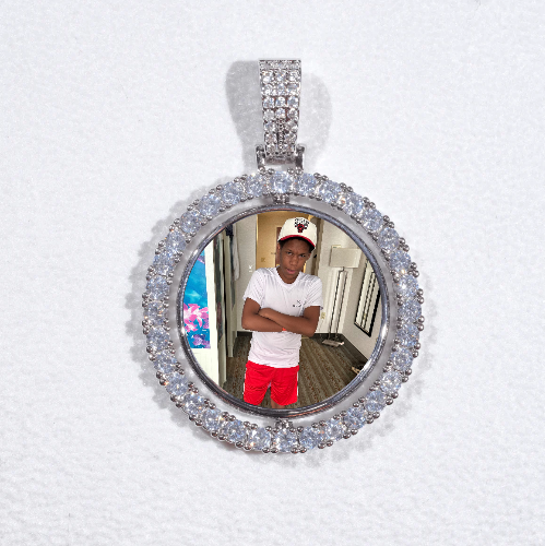 3D Spinning 2-Faced Custom Picture Pendant
