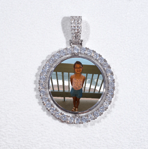 3D Spinning 2-Faced Custom Picture Pendant