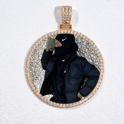 MEDIUM 3D CIRCLE CUSTOM PICTURE PENDANT
