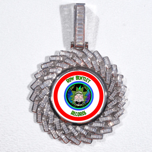 Large 3D Baguette Custom Picture Pendant
