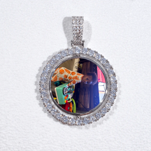 3D Spinning 2-Faced Custom Picture Pendant