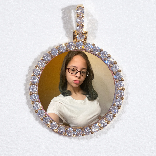 3D CIRCLE CUSTOM PICTURE PENDANT SMALL SIZE