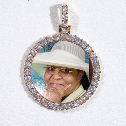 3D CIRCLE CUSTOM PICTURE PENDANT SMALL SIZE