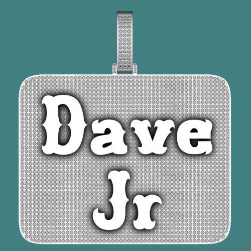 CUSTOM LETTER NECKLACE 3D BIG SQUARE