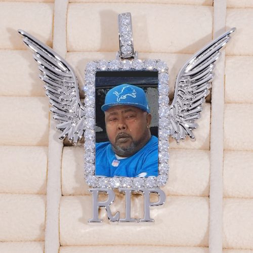 RIP WING 3D CUSTOM PICTURE PENDANT