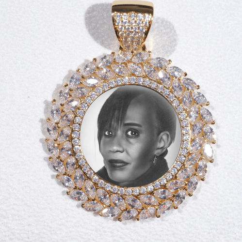 Large 3D Wheat Ear Custom Picture Pendant