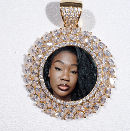 Large 3D Wheat Ear Custom Picture Pendant