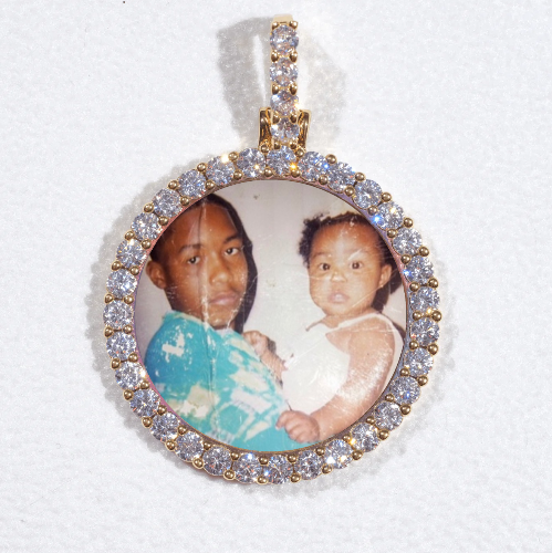 3D CIRCLE CUSTOM PICTURE PENDANT SMALL SIZE