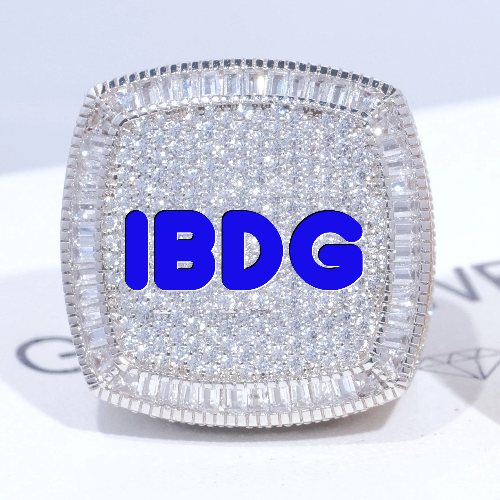 CUSTOM LETTER 3D ICED RING