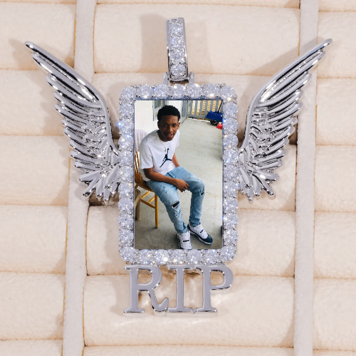 RIP WING 3D CUSTOM PICTURE PENDANT