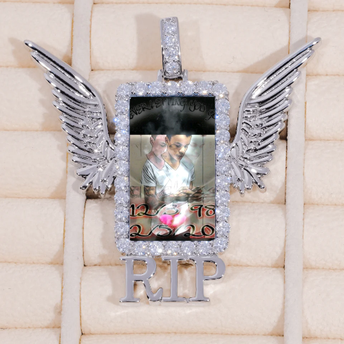 RIP WING 3D CUSTOM PICTURE PENDANT