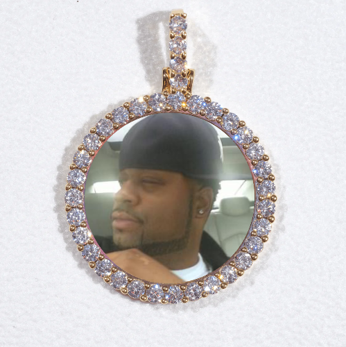 3D CIRCLE CUSTOM PICTURE PENDANT SMALL SIZE