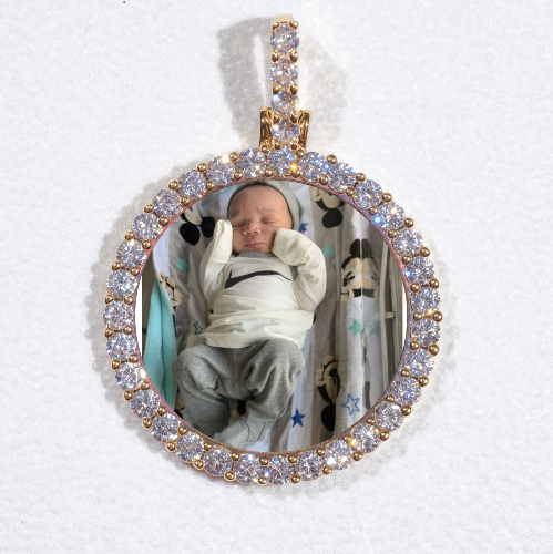 3D CIRCLE CUSTOM PICTURE PENDANT SMALL SIZE