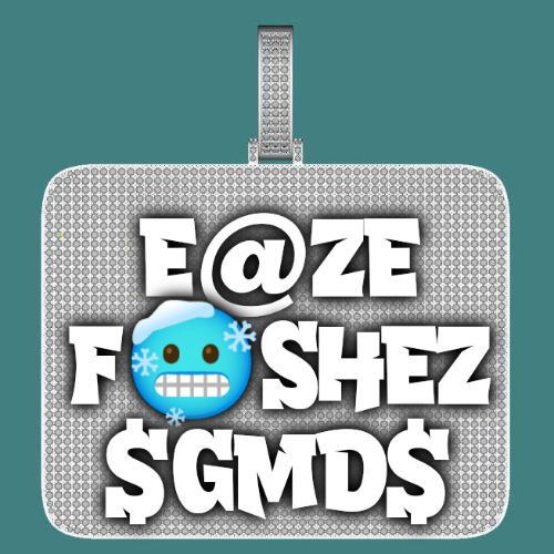 CUSTOM LETTER NECKLACE 3D BIG SQUARE