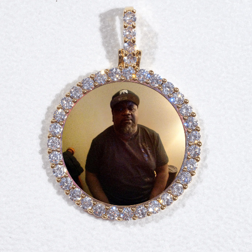 3D CIRCLE CUSTOM PICTURE PENDANT SMALL SIZE