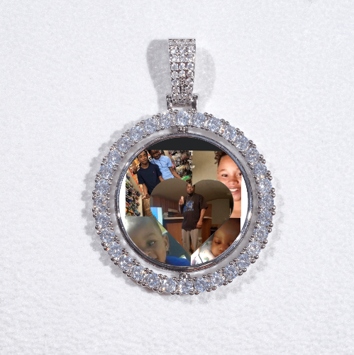 3D Spinning 2-Faced Custom Picture Pendant