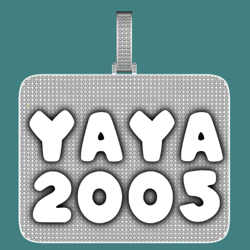 CUSTOM LETTER NECKLACE 3D BIG SQUARE
