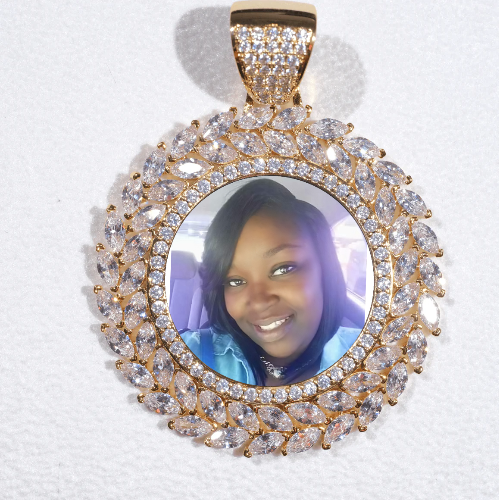 Large 3D Wheat Ear Custom Picture Pendant