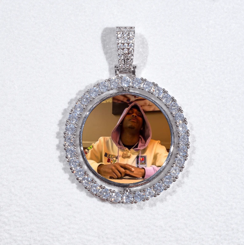 3D Spinning 2-Faced Custom Picture Pendant