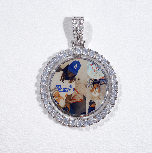 3D Spinning 2-Faced Custom Picture Pendant