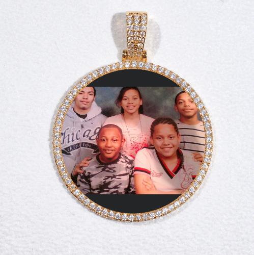 MEDIUM 3D CIRCLE CUSTOM PICTURE PENDANT