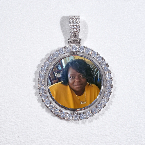 3D Spinning 2-Faced Custom Picture Pendant