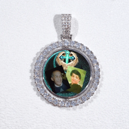 3D Spinning 2-Faced Custom Picture Pendant