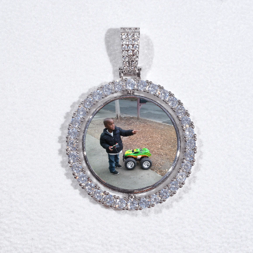 3D Spinning 2-Faced Custom Picture Pendant