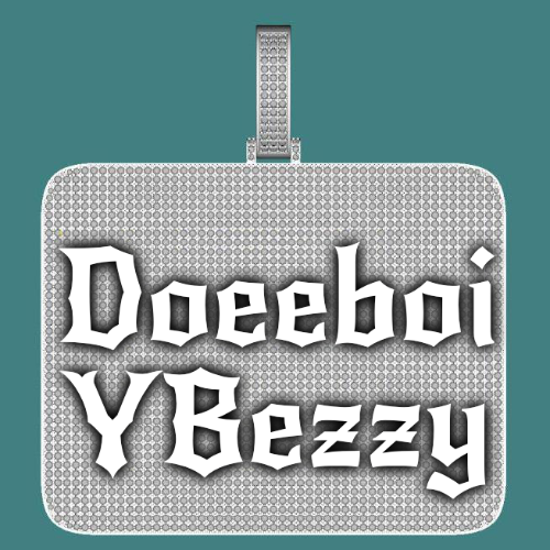 CUSTOM LETTER NECKLACE 3D BIG SQUARE
