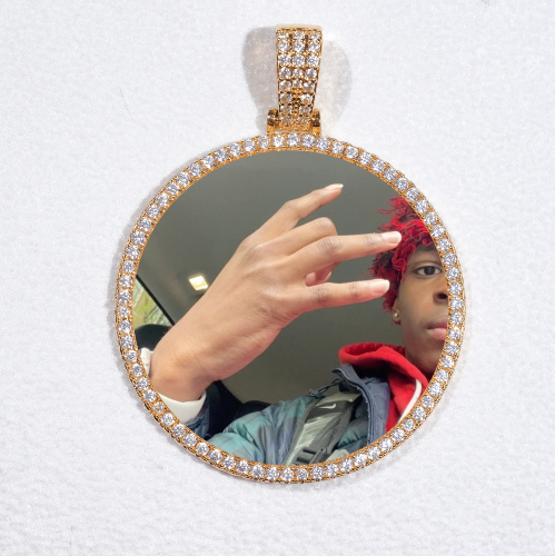 MEDIUM 3D CIRCLE CUSTOM PICTURE PENDANT