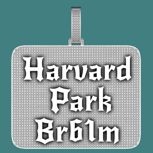 CUSTOM LETTER NECKLACE 3D BIG SQUARE