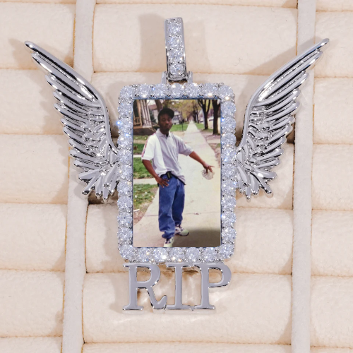RIP WING 3D CUSTOM PICTURE PENDANT