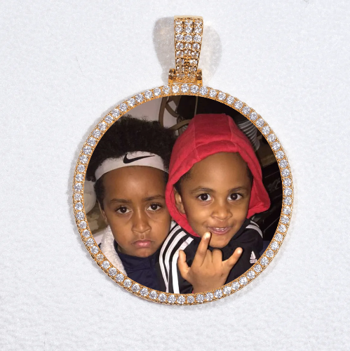MEDIUM 3D CIRCLE CUSTOM PICTURE PENDANT