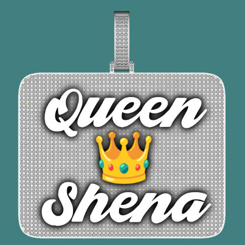 CUSTOM LETTER NECKLACE 3D BIG SQUARE