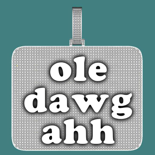 CUSTOM LETTER NECKLACE 3D BIG SQUARE