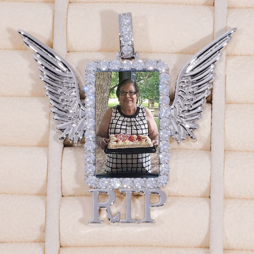 RIP WING 3D CUSTOM PICTURE PENDANT