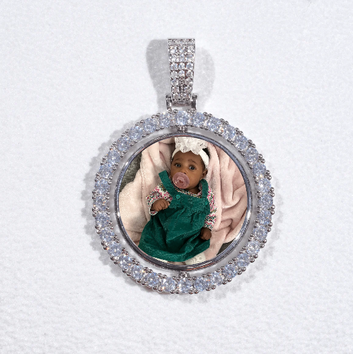 3D Spinning 2-Faced Custom Picture Pendant