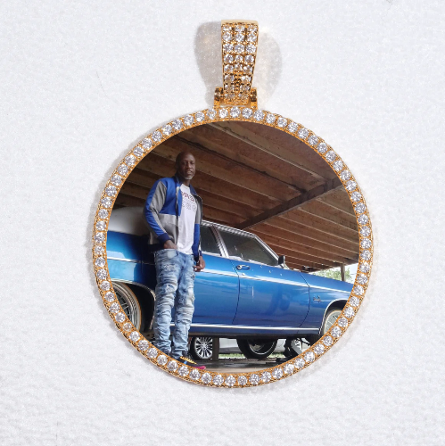MEDIUM 3D CIRCLE CUSTOM PICTURE PENDANT