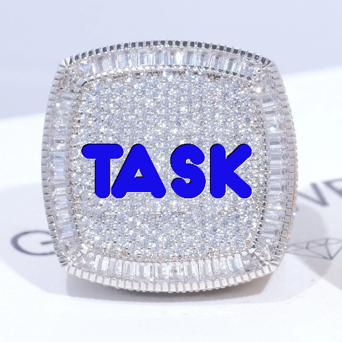 CUSTOM LETTER 3D ICED RING