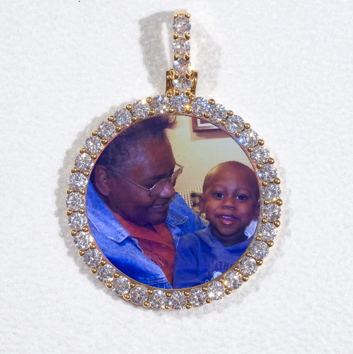 3D CIRCLE CUSTOM PICTURE PENDANT SMALL SIZE