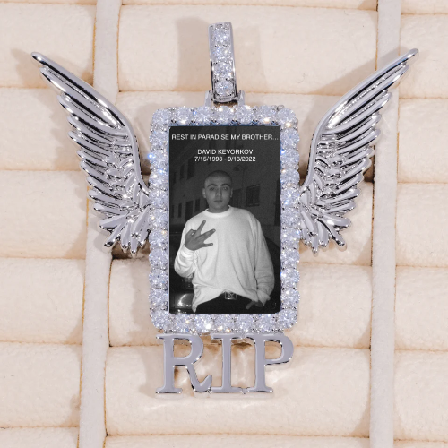 RIP WING 3D CUSTOM PICTURE PENDANT