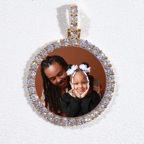 3D CIRCLE CUSTOM PICTURE PENDANT SMALL SIZE