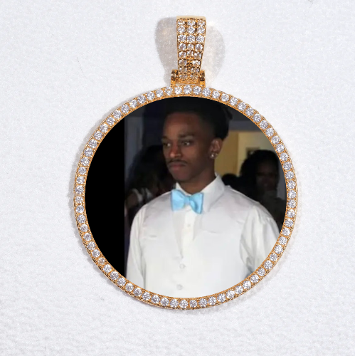 MEDIUM 3D CIRCLE CUSTOM PICTURE PENDANT