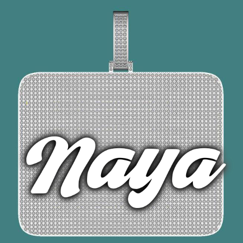CUSTOM LETTER NECKLACE 3D BIG SQUARE