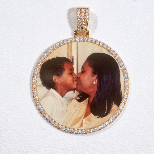 MEDIUM 3D CIRCLE CUSTOM PICTURE PENDANT