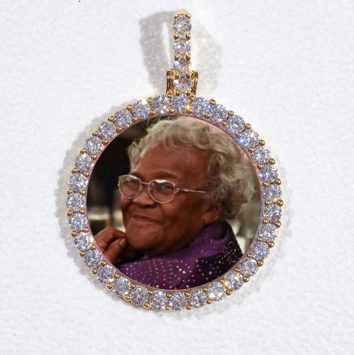 3D CIRCLE CUSTOM PICTURE PENDANT SMALL SIZE