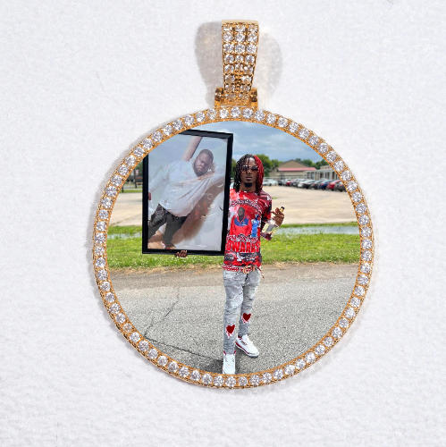 MEDIUM 3D CIRCLE CUSTOM PICTURE PENDANT